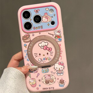 汉堡冰淇淋猫咪适用oppoa6手机壳a5pro液态a3硅胶a2带a2m活力版a5x旋转a6gt磁吸a6i支架a58镂空por卡通0pp0女