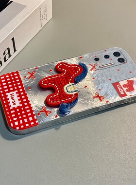 2026刺绣小马适用坚果r2手机壳pro2新年pro3红色本命年马年pro2s卡通r1冰川纹3立体por新款全包防摔硅胶软壳p