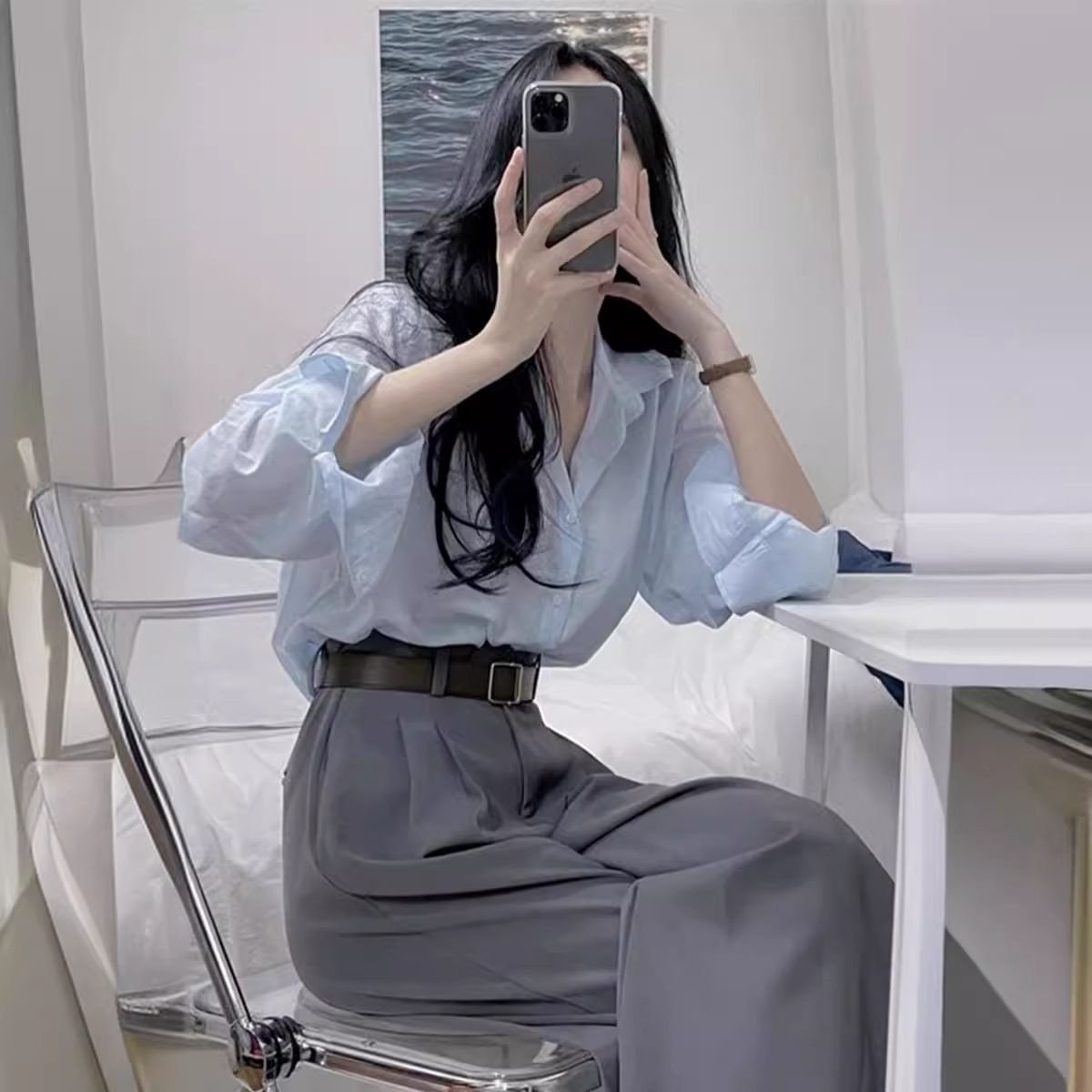 秋季女装2024新款高级感轻熟风御姐两件套女气质衬衫裤子套装港味