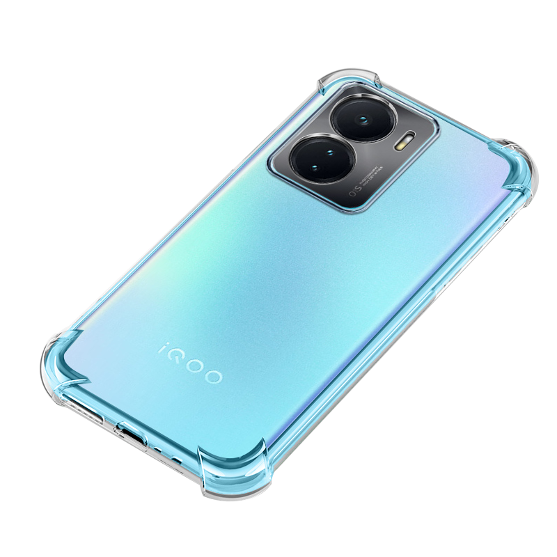 适用vivoiqooz6手机壳iqooz6x四角气囊防摔透明壳iq00z全包镜头vivo硅胶iqz6新款保护套创意简约男女潮牌外壳