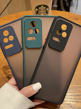 红米k40s手机壳新品redmik40s保护套镜头全包防摔爆小米k40s撞色硅胶软边外壳情侣透明磨砂男女新款潮牌简约