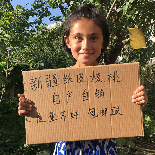 新疆阿克苏185纸皮核桃新货2斤装手剥生核桃薄壳