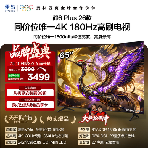 雷鸟鹤6PLUS26款65英寸电视