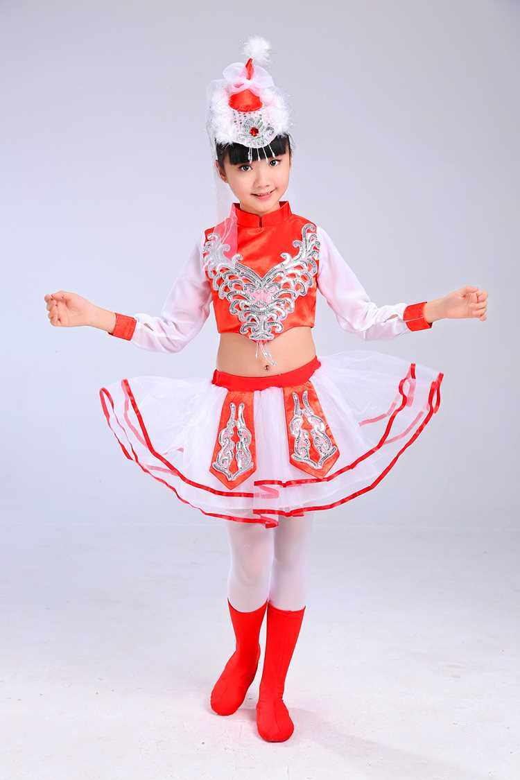 高档少儿蒙古筷子舞演出服幼儿童马蹄哒哒草原小骏马蒙古族舞蹈表