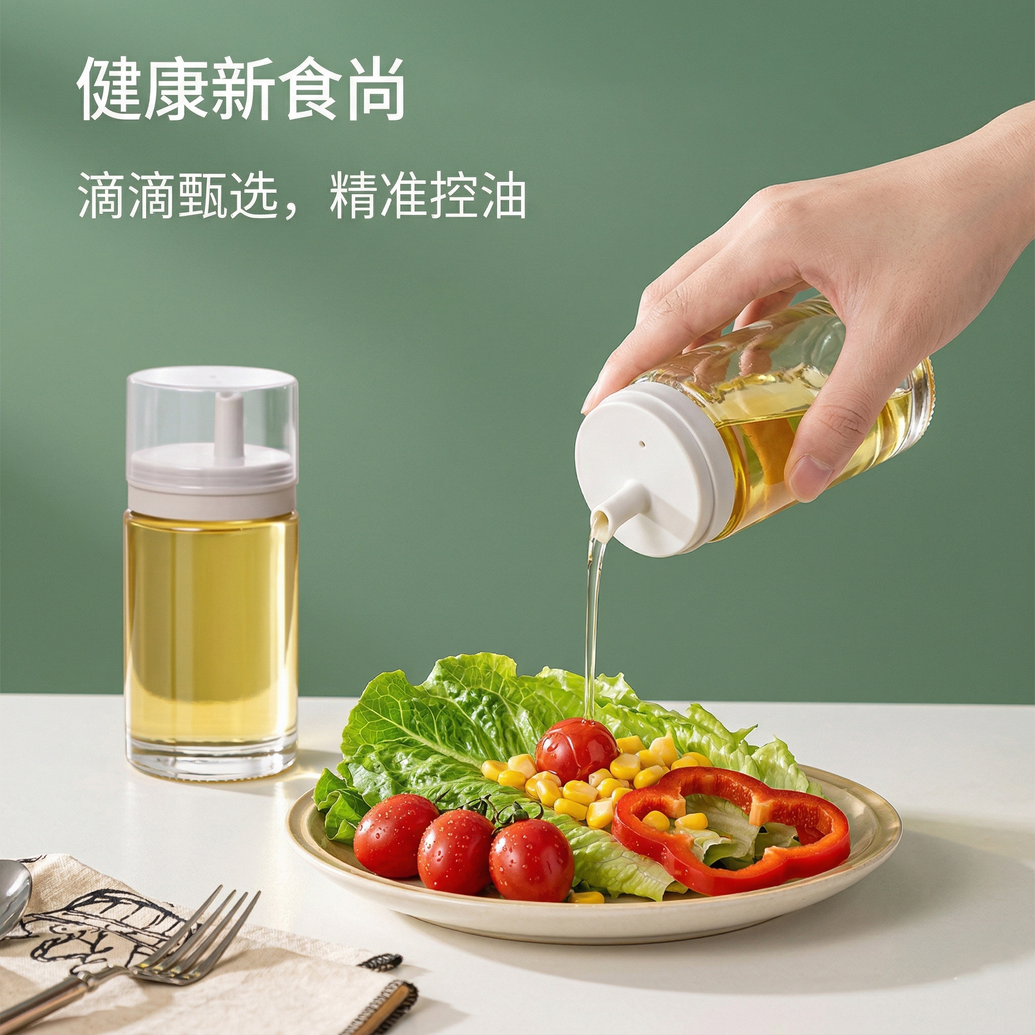 迷你小油壶玻璃酱油瓶日式家用厨房宝宝婴儿辅食油罐食用香油醋壶