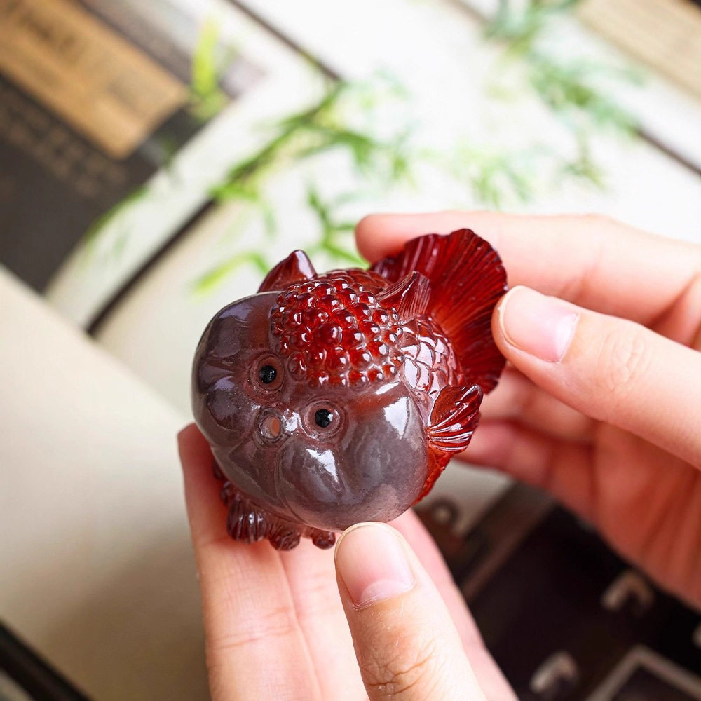 会吐泡泡变色茶宠精品可