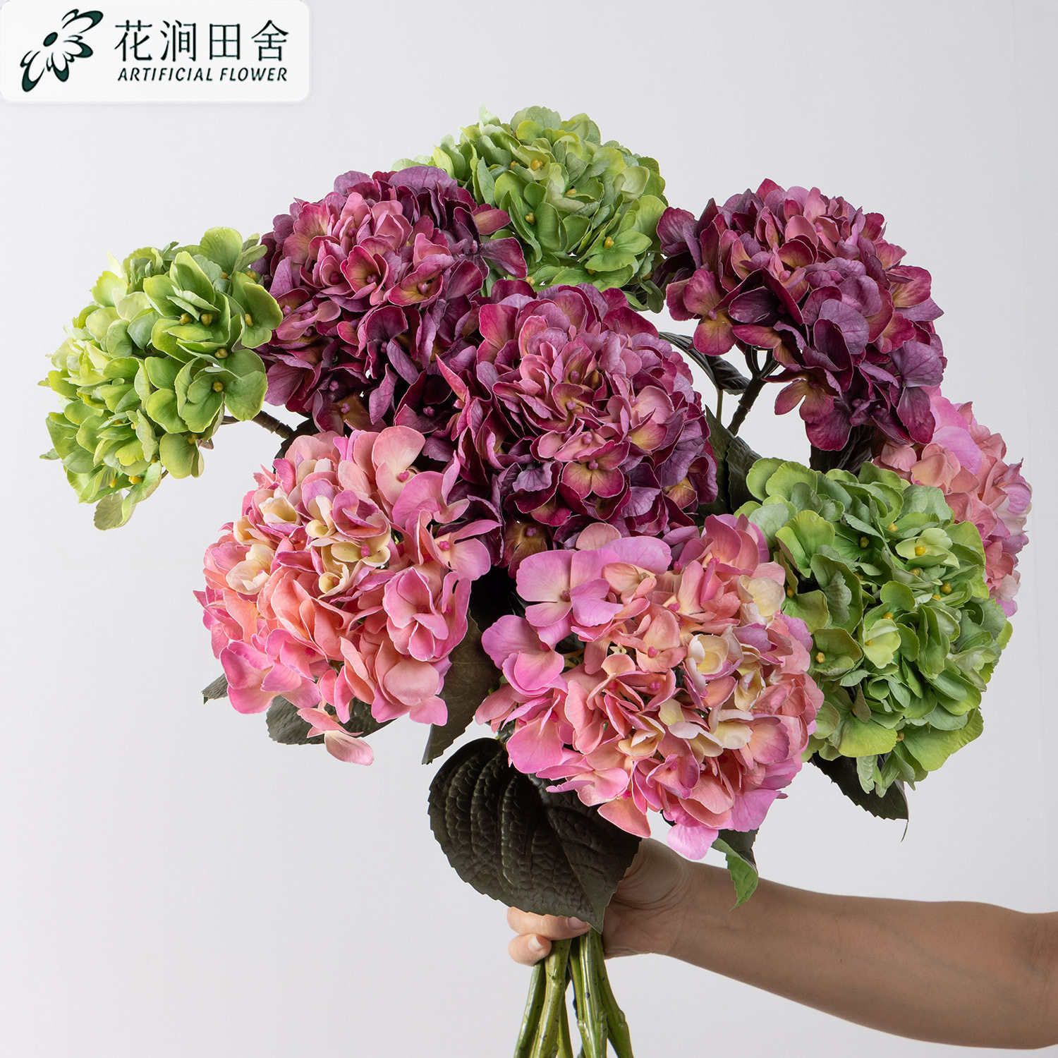 手感绣球花仿真花婚庆新