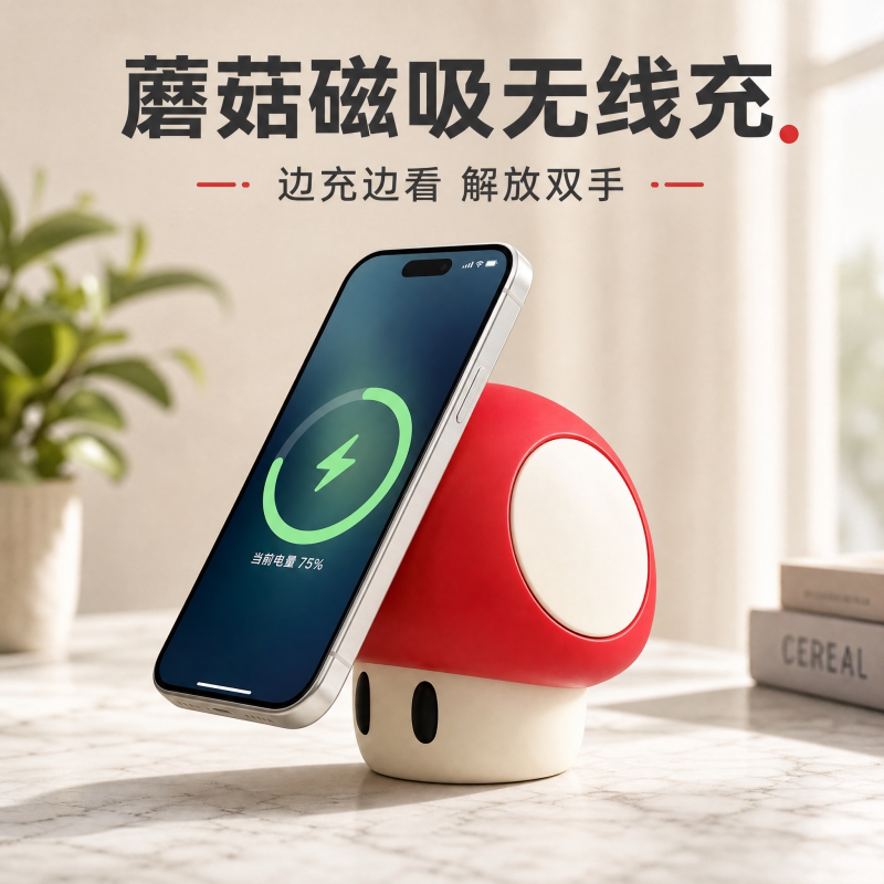 磁吸无线充电手机支架Magsafe桌面充电底座创意实用男生生日送礼