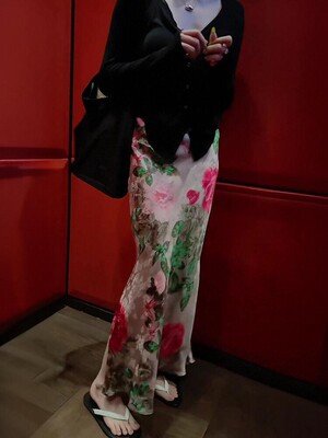 高级感气质百搭印花半身裙女