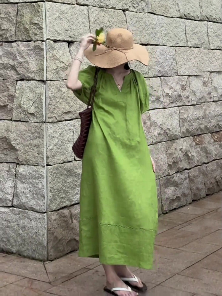 时尚设计感小众简约百搭连衣裙女