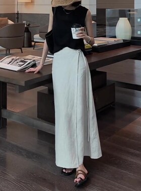 极简风百搭显瘦休闲半身裙女