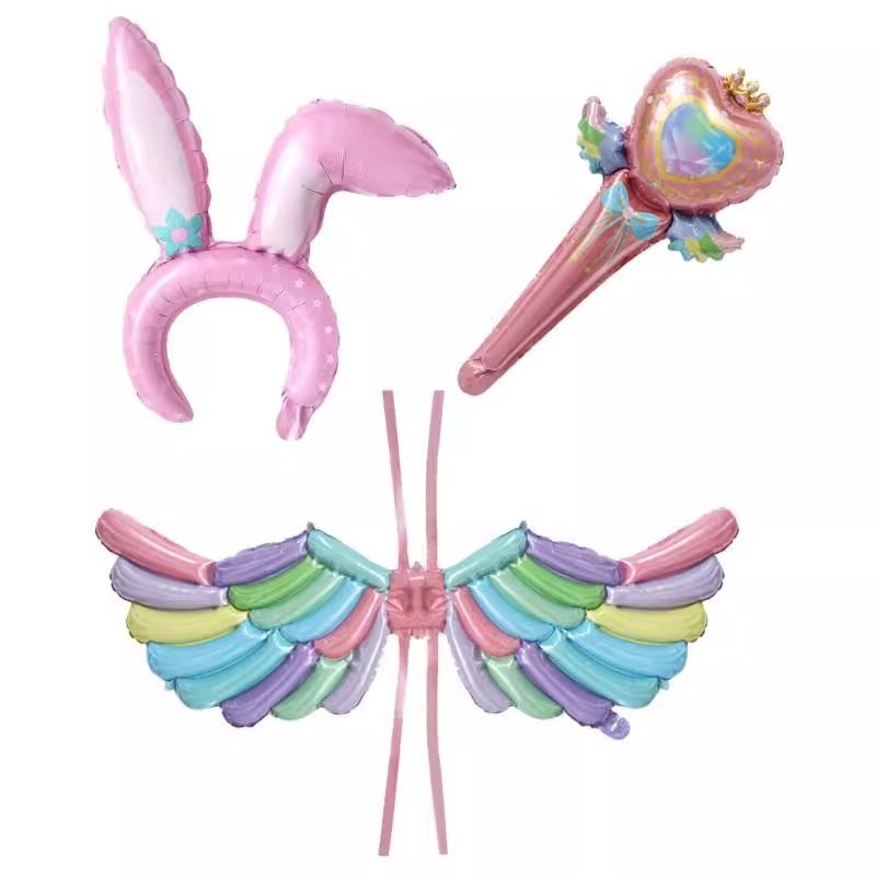 网红手持棒翅膀卡通球儿童生日折兔耳朵发箍夜市地推春游踏青拍照,节庆用品/礼品,气球,淘宝优惠券,粉丝福利购,淘宝优惠卷