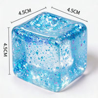 Maltose snowflake ice cube Squeeze Fun Stress-relieving toy, transparent ice cube, high appearance level, stress-relieving wonder, squeeze release cross thumbnail 7