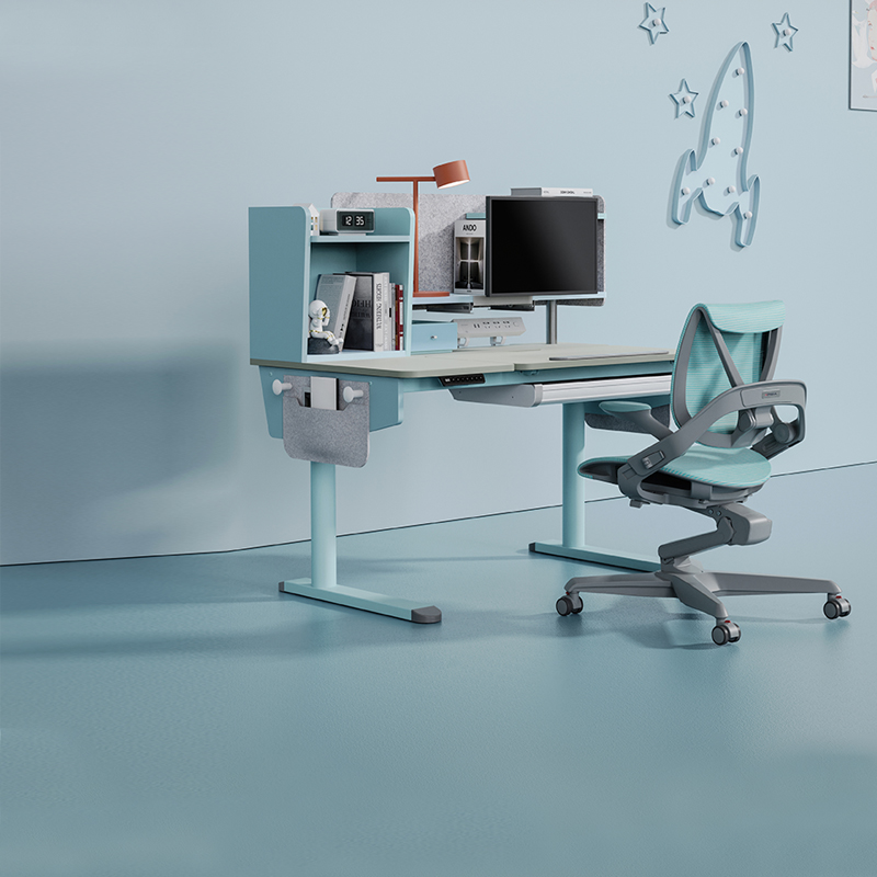 摩伽双电机护眼面板电动升降防撞