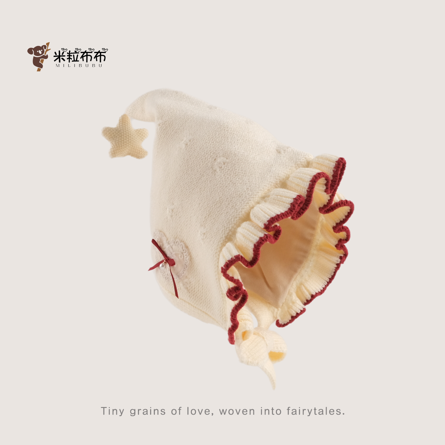 儿童帽子秋冬公主星星针织护耳帽