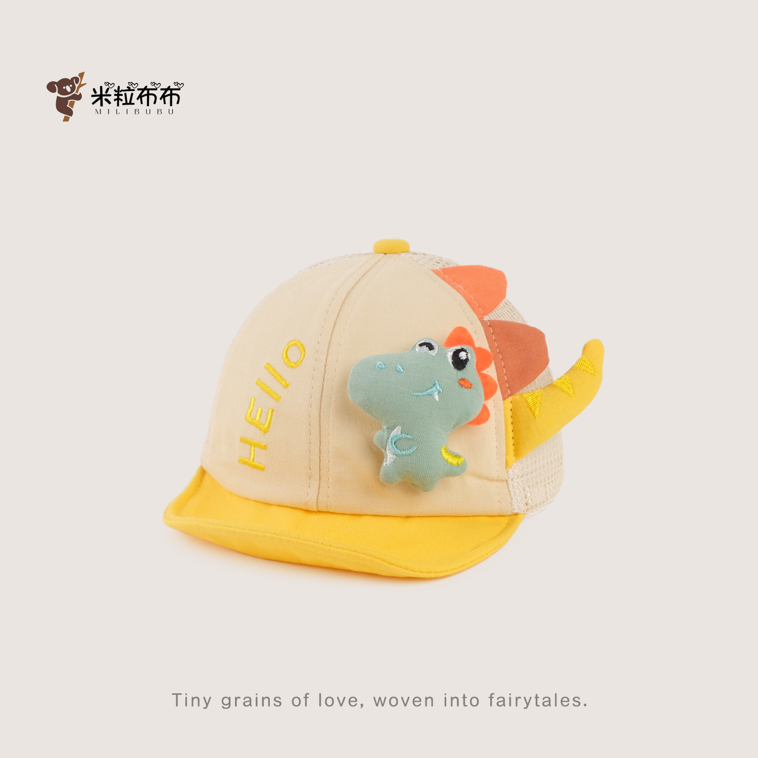 儿童帽子春秋薄款软檐鸭舌帽男女宝宝恐龙防晒遮阳棒球帽透气网眼