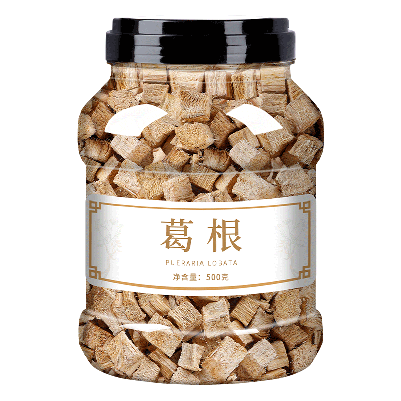 葛根茶正品旗舰店天然野生无硫柴葛根块丁500g中药材葛根片粉泡水