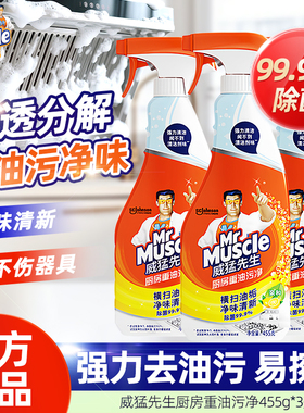 威猛先生厨房重油污净455g大瓶家用装油烟机清洗强力去油污洁剂