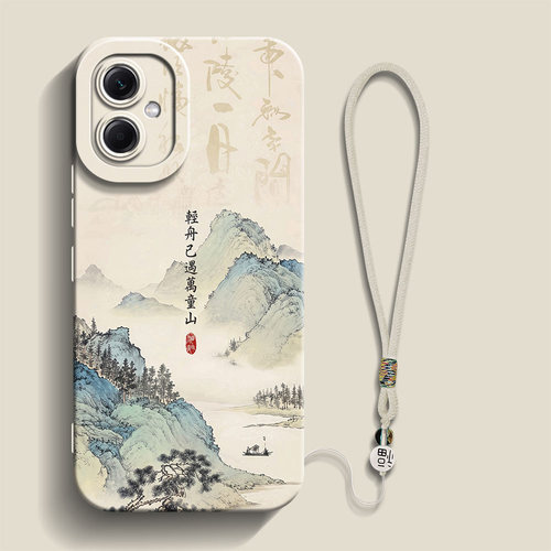 适用红米note12pro手机壳山水画12pro+硅胶软壳12TUPBO男士12R防摔高级感中国风新款超火层恋叠嶂保护套
