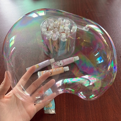 怀旧吹不破的泡泡胶儿童无毒粘胶小吸管吹泡泡软胶太空气球玩具