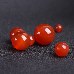 红玛瑙珠大孔珠玉珠水晶珠diy编织手链脚链项链配珠散珠子