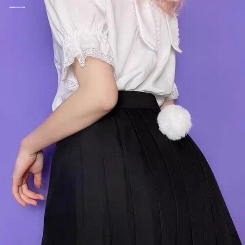 毛球尾巴装饰别针可爱兔娘JKcos仿兔毛球衣服帽子圆球球胸针