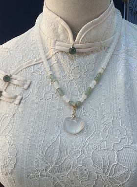 挂件吊坠古风复古风汉服配饰古装软璎珞吉祥锁流苏仙旗袍项链颈链