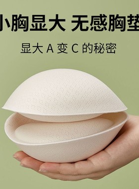 胸垫显胸大插片小胸平胸专用加厚内衣垫外扩乳胶假胸变大神器