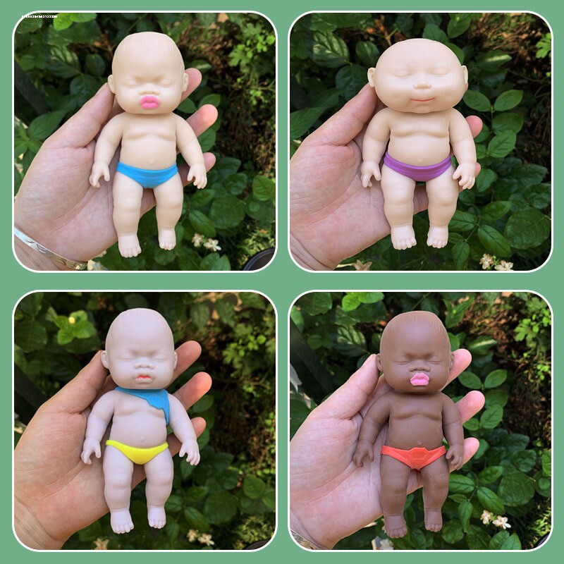 解压黑娃娃捏捏乐非洲掌心小娃娃稀奇古怪有趣搞笑丑娃娃发泄玩具