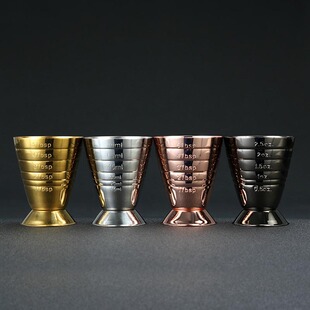 不锈钢蛊司刻度杯酒吧调酒量酒器多容量刻度分酒器鸡尾酒调酒杯