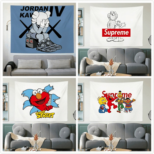 派瑞蒂 挂布派瑞蒂动画人物背景布挂毯卧室床头装饰挂布