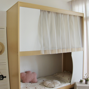 浪漫宝盒学生寝室物理遮光帘子太空舱床帘上铺下铺宿舍纯布无涂层