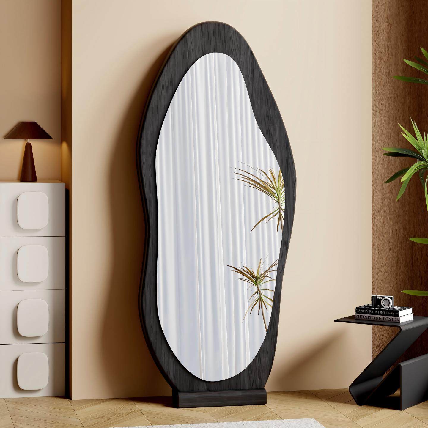 中古全身镜家用落地镜网红异形壁挂穿衣镜高级感卧室试衣镜子,住宅家具,穿衣镜,淘宝优惠券,粉丝福利购,淘宝优惠卷