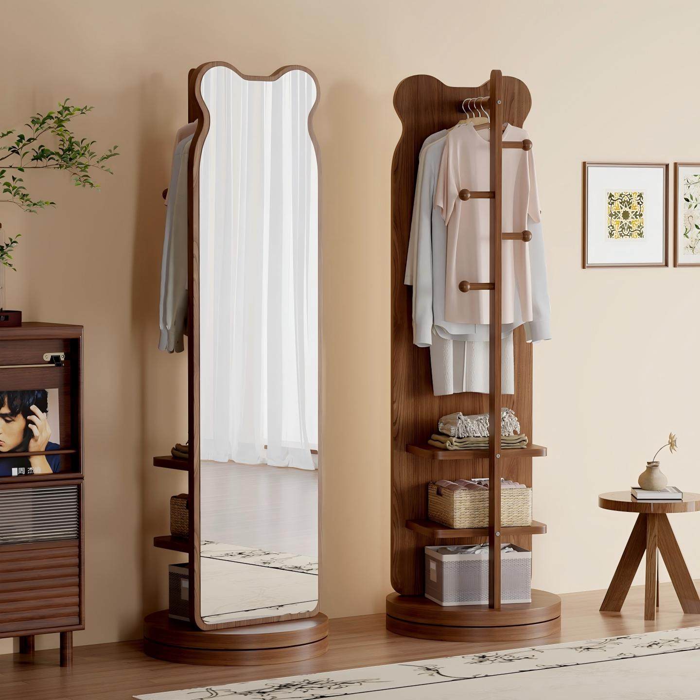 【送货上门】小熊旋转穿衣镜