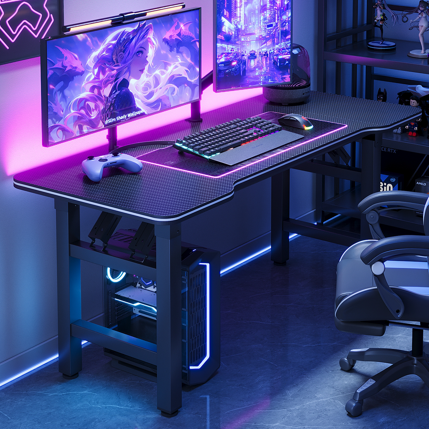 【送货上门】加厚折叠家用电竞桌