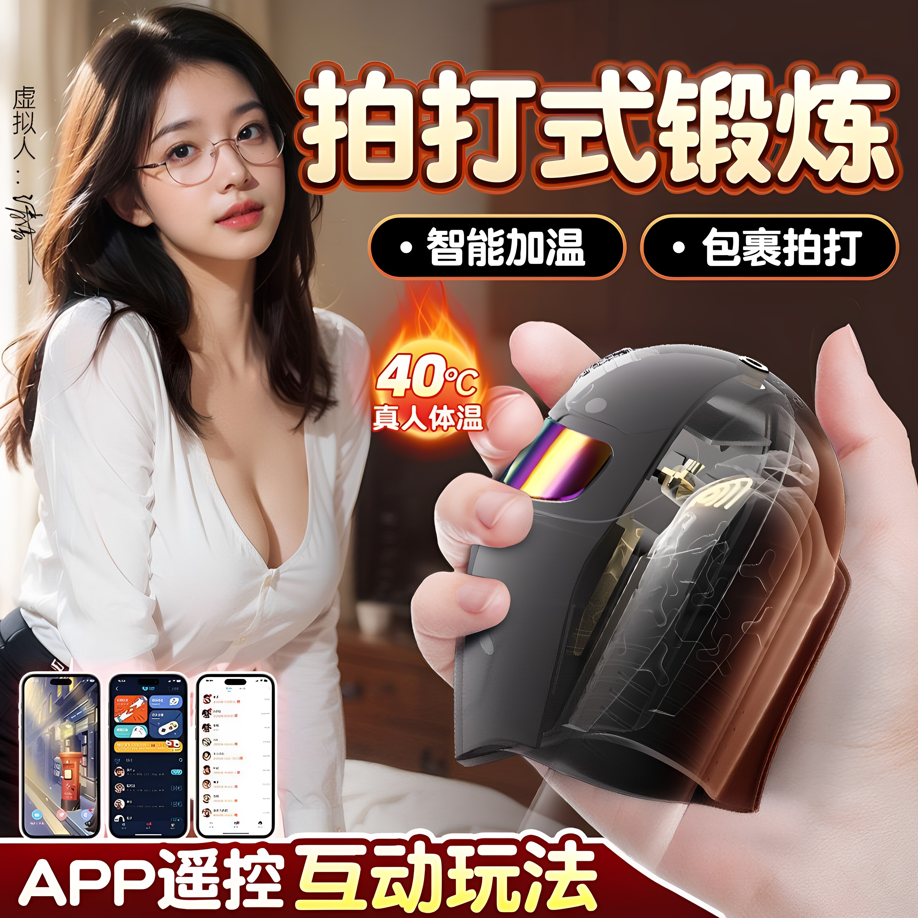 龟头敏感训练神器脱敏延时男用品阴茎加大加粗锻炼飞机杯按摩名器