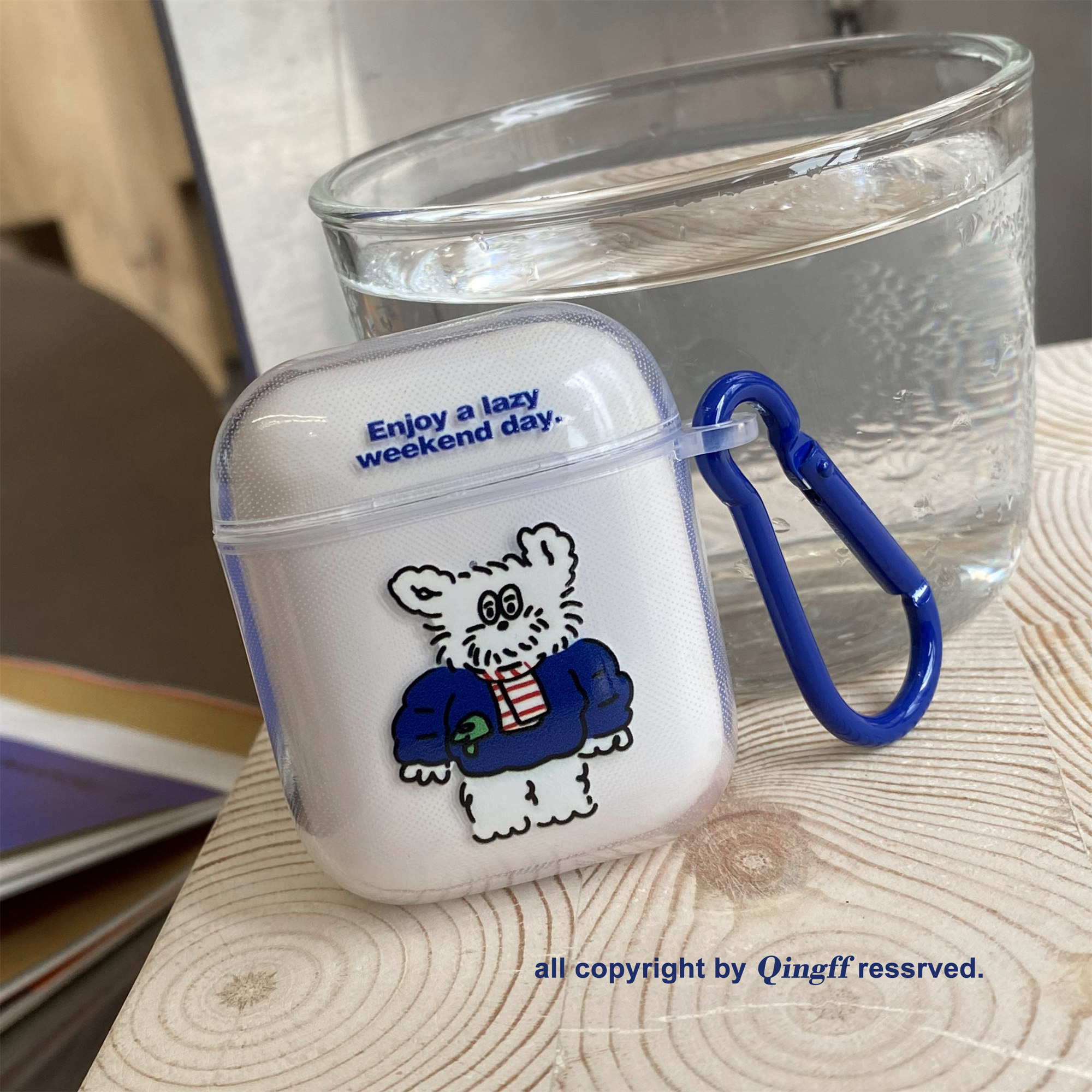 蓝衣白狗适用于网易云音乐耳机保护套日韩ns风小me08pro耳机套网易me