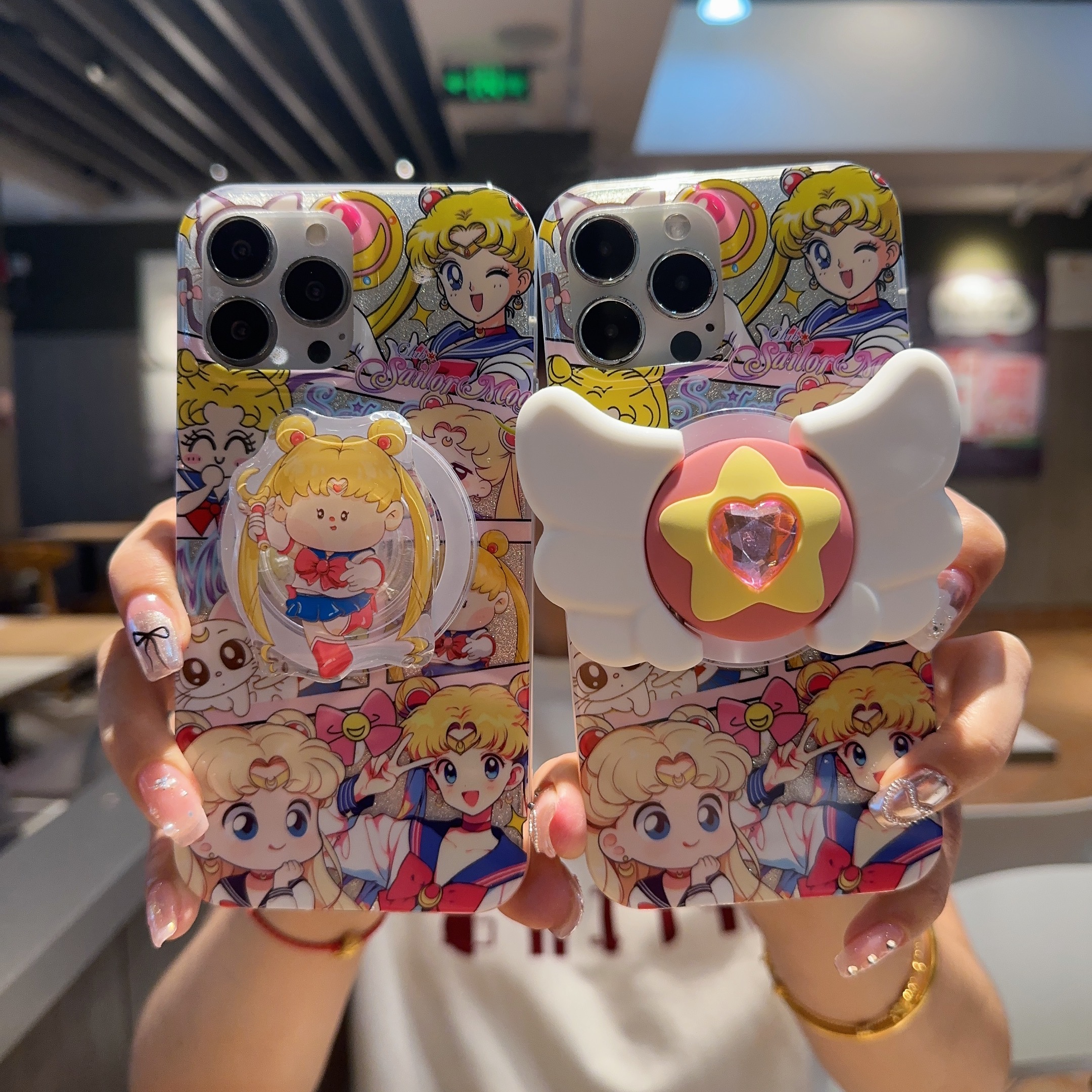 美少女战士闪粉可爱无线磁吸适用iPhone15ProMax手机壳个性防摔12/13苹果14pro保护套魔法棒翅膀16外壳亚克力