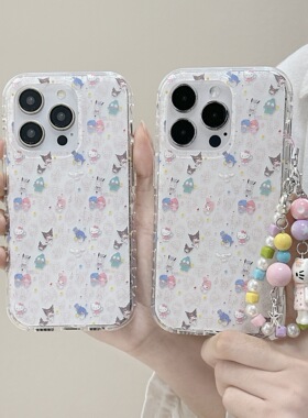 三丽鸥卡通小丑鱼库洛米适用iPhone16ProMax手机壳可爱i15/14PM软壳防摔苹果13外壳17pro保护套i16凯蒂猫网红