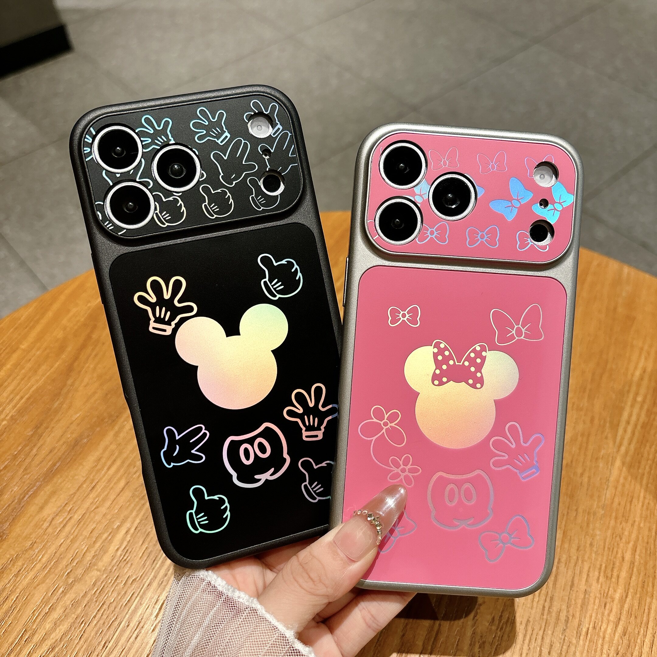 Disney迪士尼米妮米奇情侣款适用iPhone17Pro手机壳苹果17ProMax卡通软壳米老鼠头16pro保护套i14/15p外壳13p