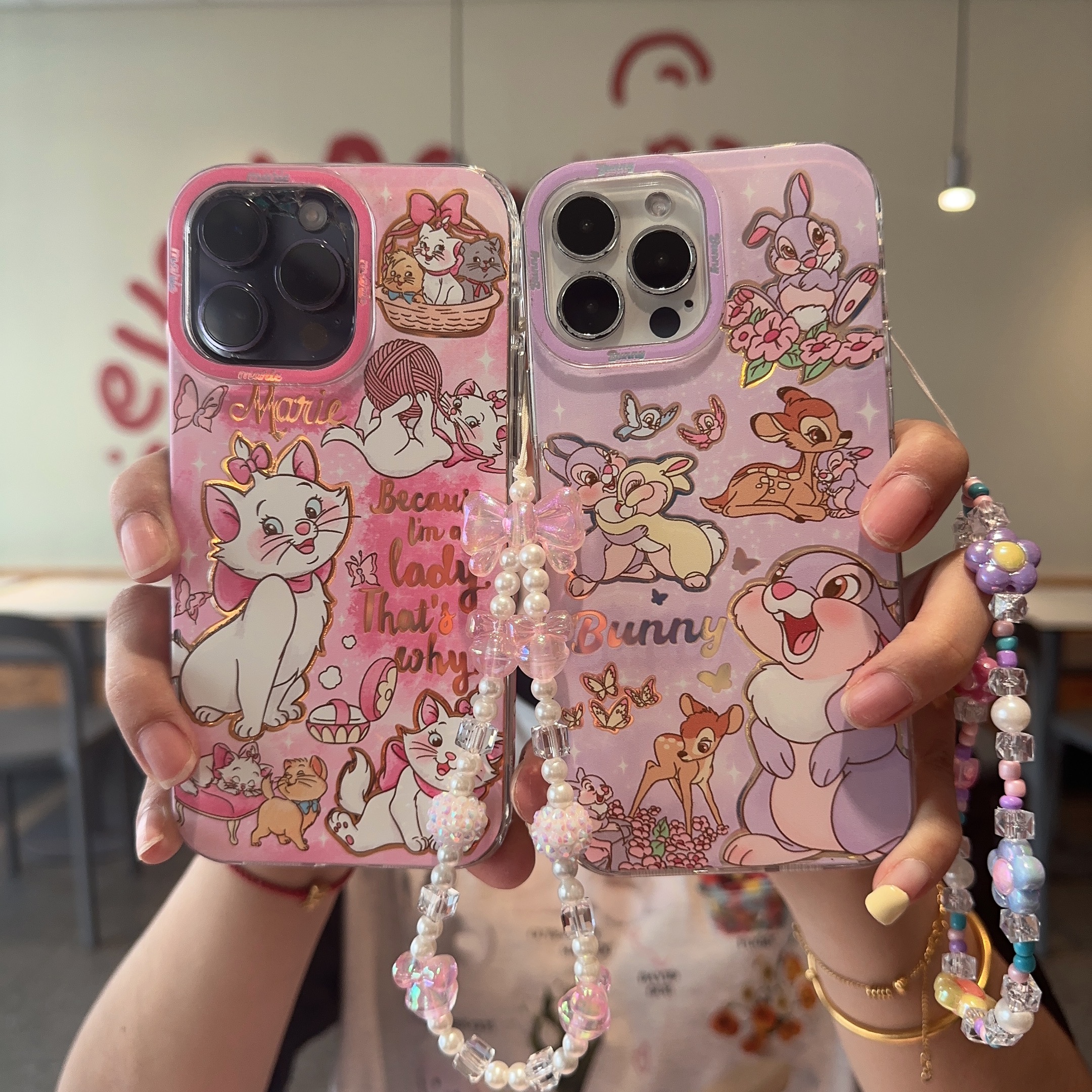 迪士尼可爱桑普兔梅花鹿适用苹果iPhone16ProMax手机壳13/14PM软壳防摔全包15Pro保护套卡通玛丽猫个性网红16