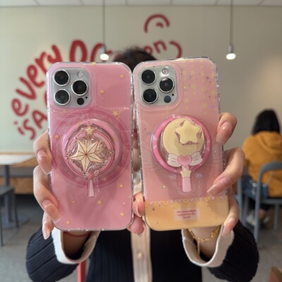 日本卡通美少女魔法棒苹果手机壳