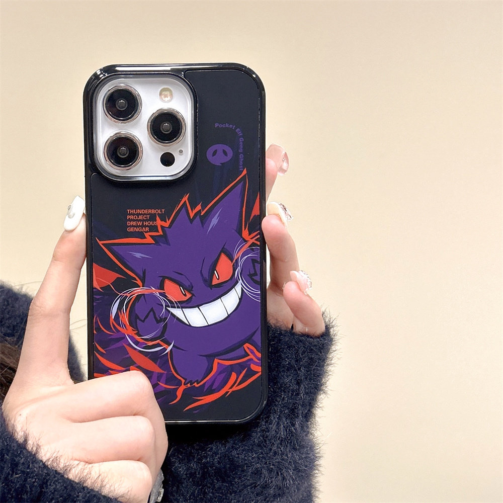 韩国宝可梦耿鬼火焰适用iPhone17ProMax手机壳苹果16Pro软壳卡通15保护套14P外壳13可爱磁吸充电17磨砂抗指纹