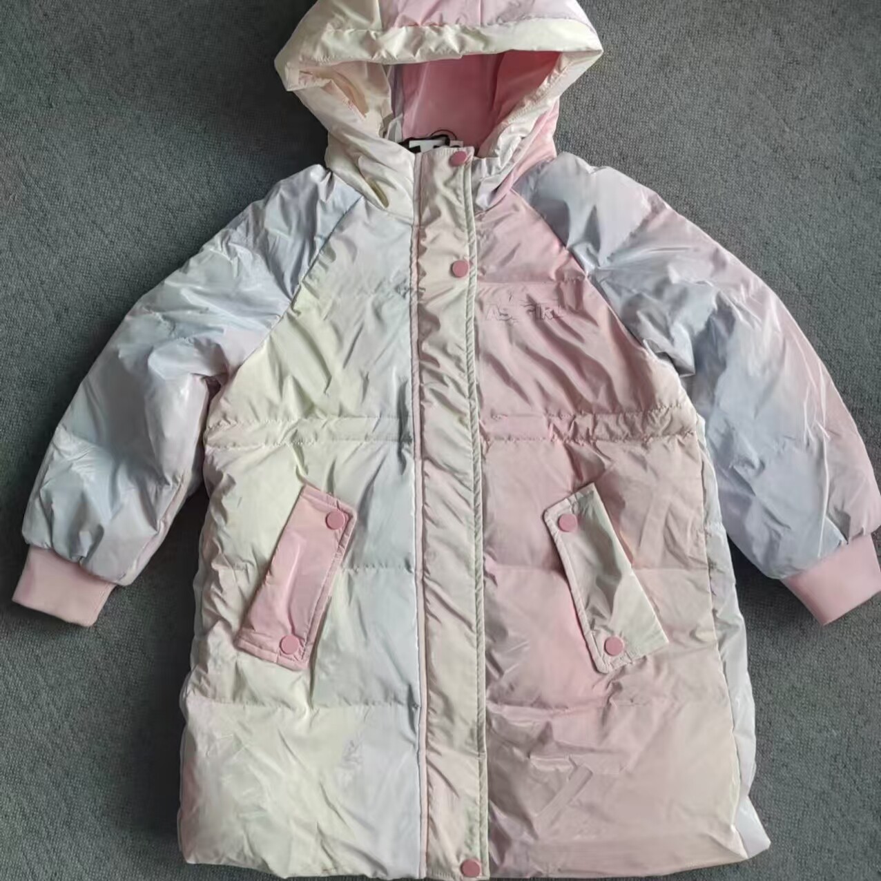 合集超美外单25秋冬新款90-170女童休闲公主款厚实外套拉链羽绒服