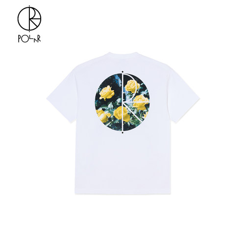 PolarSkateCo后背印花短袖T恤