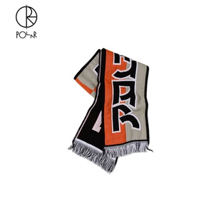 Skate Scarf Football 艺术logo印花流苏围巾 Squares Polar