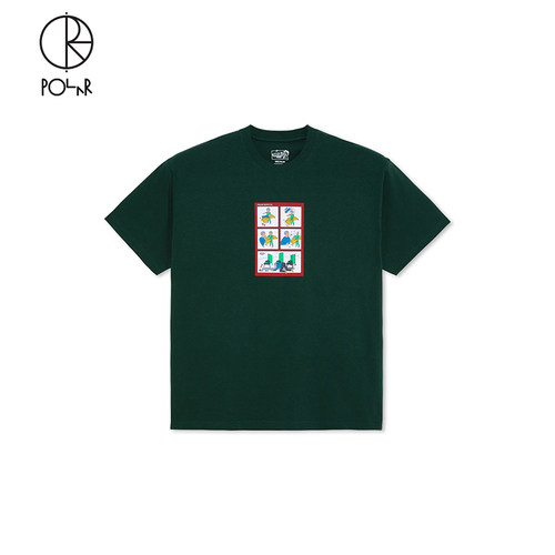 PolarSkateCo趣味印花短袖T恤