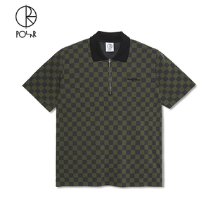 Checkered Jacques Polo衫 Skate 半拉链短袖 Shirt Polar Polo