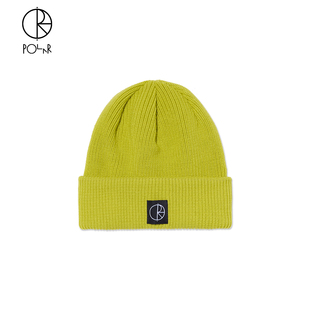 Skate Merino Fold Beanie贴布logo针织毛线冷帽 Double Polar