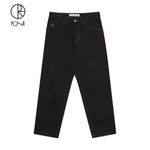 Pants 刺绣宽松直筒牛仔裤 Polar 街头运动滑板老爹裤 Skate